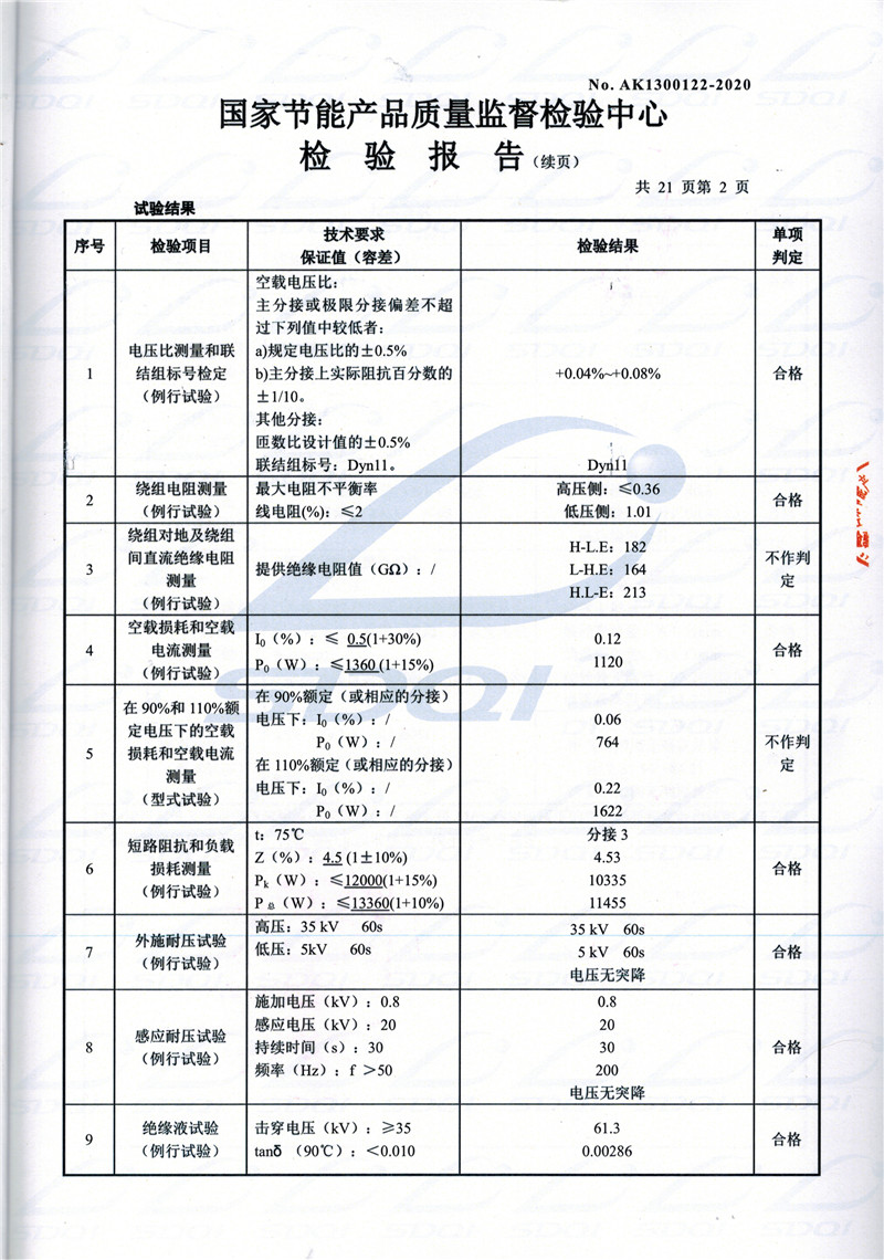 高低压试验报告-S11-1250赛罕赛罕赛罕油浸式变压器-2.jpg